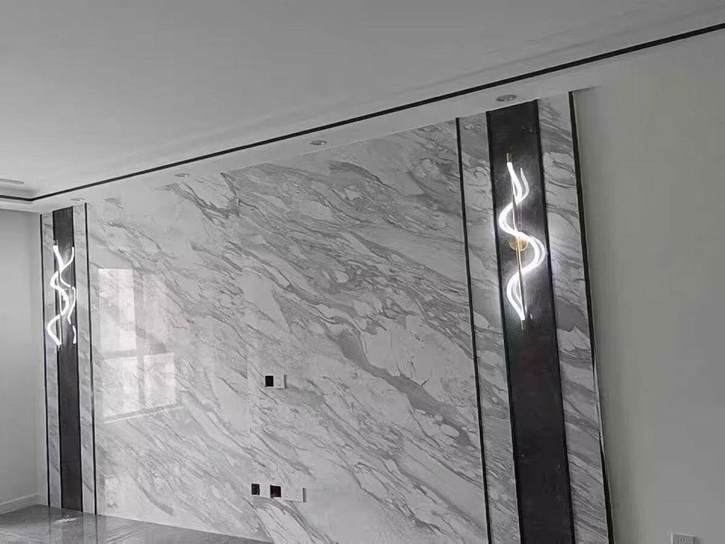 Customer photo review of Helical Silicone Wall Light, Wall Sconce, Brass or Black