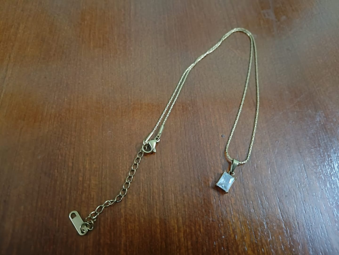 Customer photo review of Delicate Moonstone Necklace
