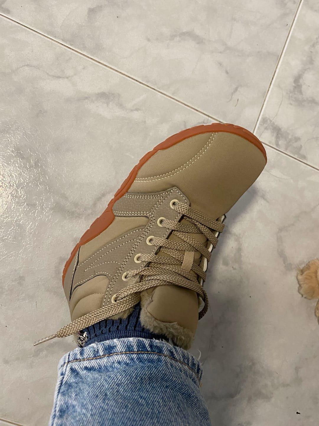 Customer photo review of Botas Barefoot trekking impermeables térmicas