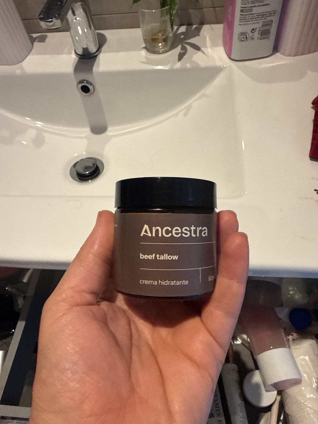 Customer photo review of Crema hidratante