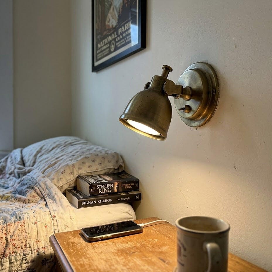 Customer photo review of Antique Gold Wall Light, Swivel Joint, Wall Sconce, 7 x 10 cm