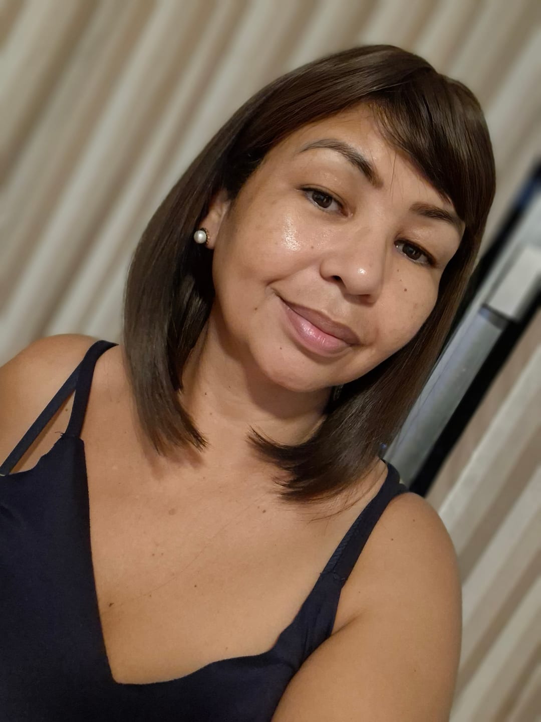 Customer photo review of Wig Sophia - Chocolate 9