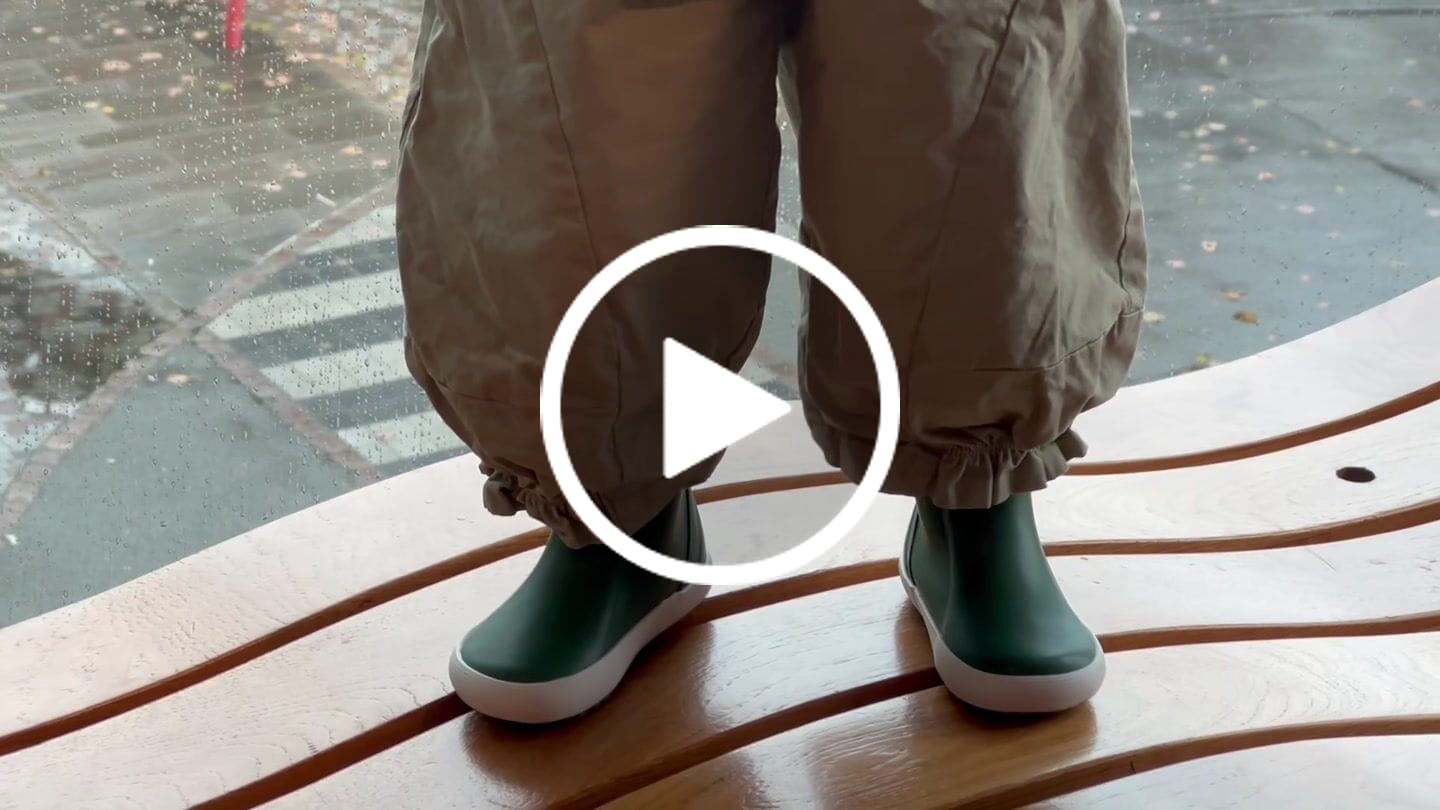 Customer video review of Støvler i naturgummi - grønn