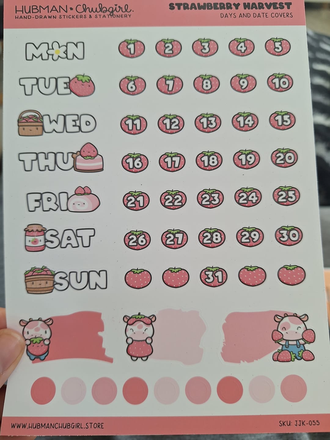 Customer photo review of Strawberry Harvest Days and Date Covers