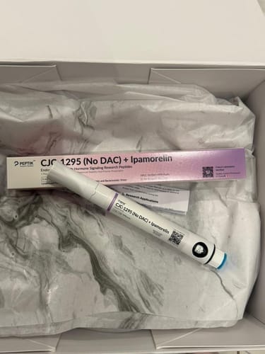 Customer photo review of CJC-1295 (NO DAC) + Ipamorelin Lyophilized Vial + Sterile Water