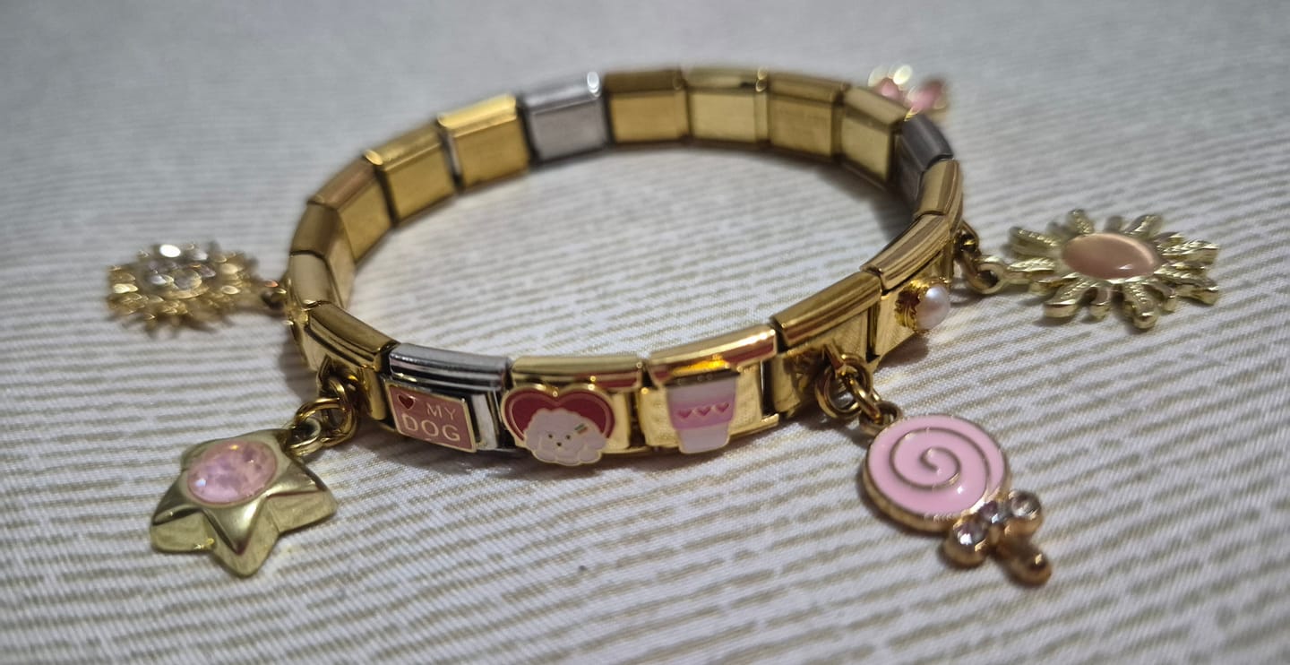 Customer photo review of Pulsera Italiana Clásica para Charms