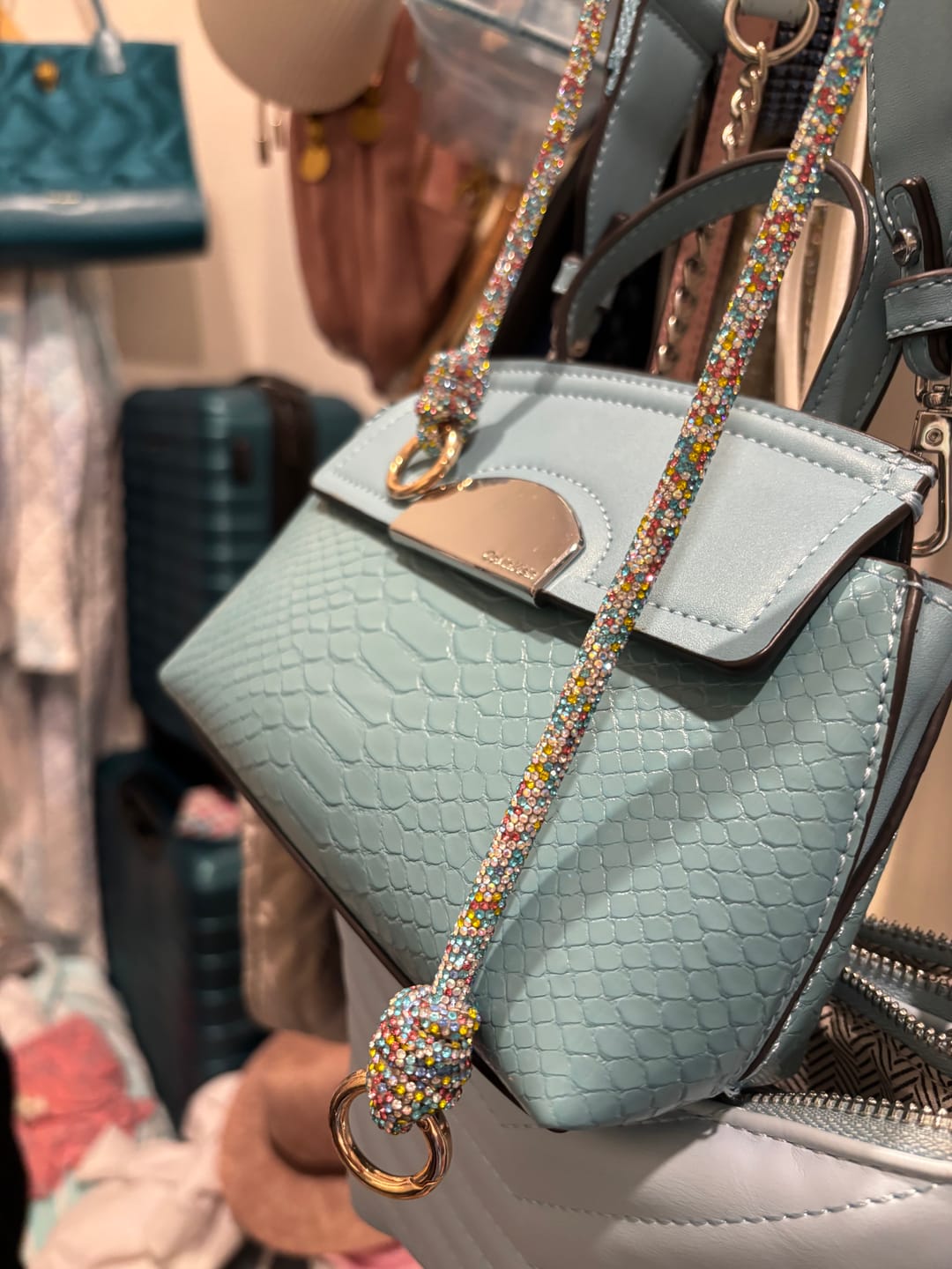 Customer photo review of SPIRAL Strap -  Phone / Purse - Confetti