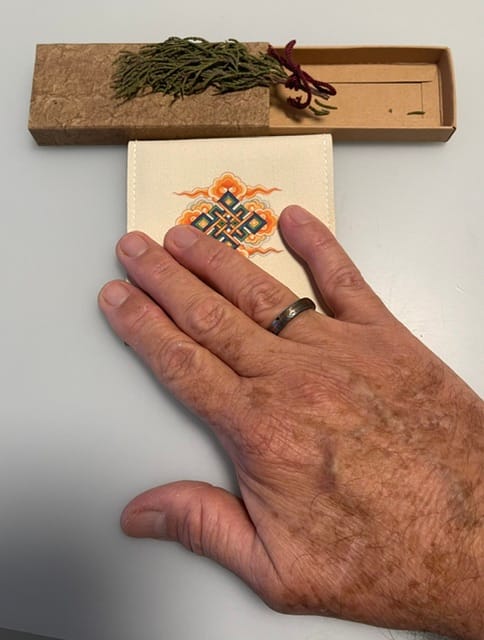 Customer photo review of Fearless Courage Tibetan Thokcha Single/Double Line Ring