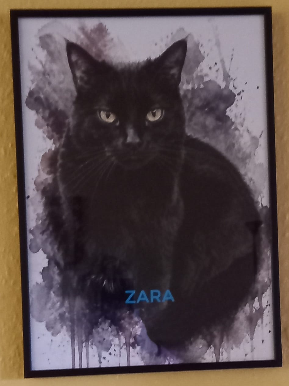 Customer photo review of Personalised Poster - Watercolour Realistic Portrait
