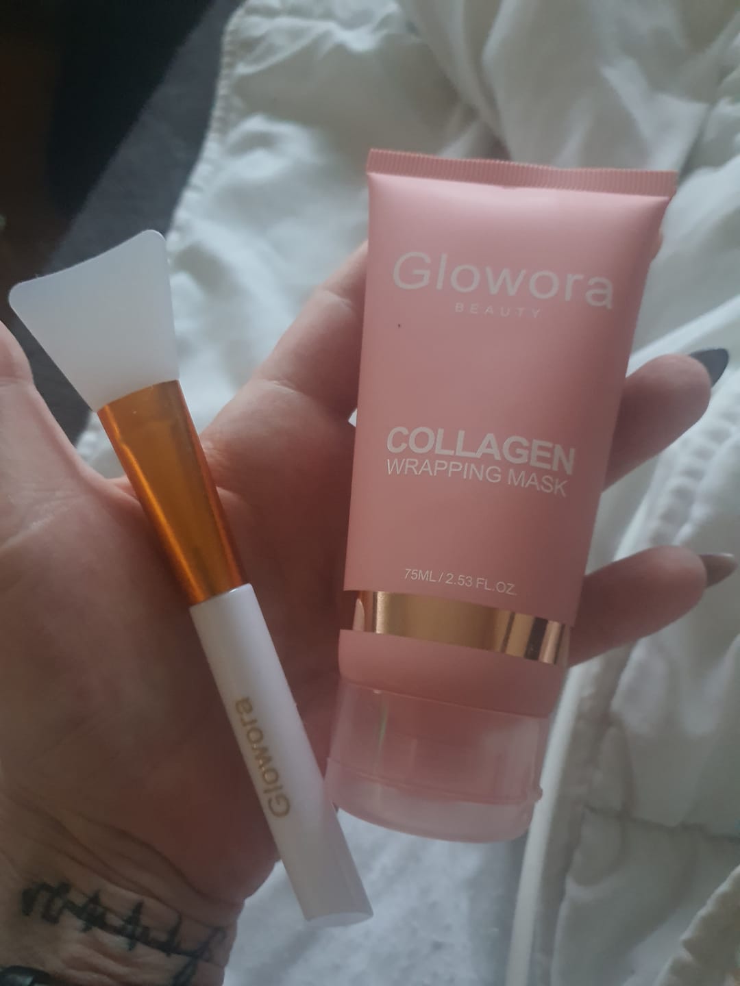 Customer photo review of Bio-Collageen Masker + Kwast