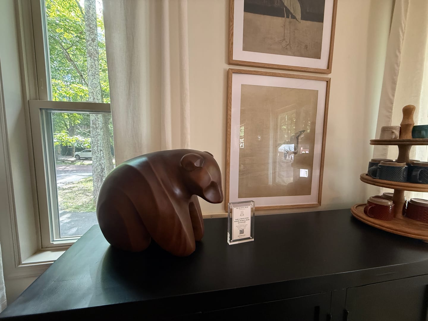 Customer photo review of Bear Wood Sculpture #WA208