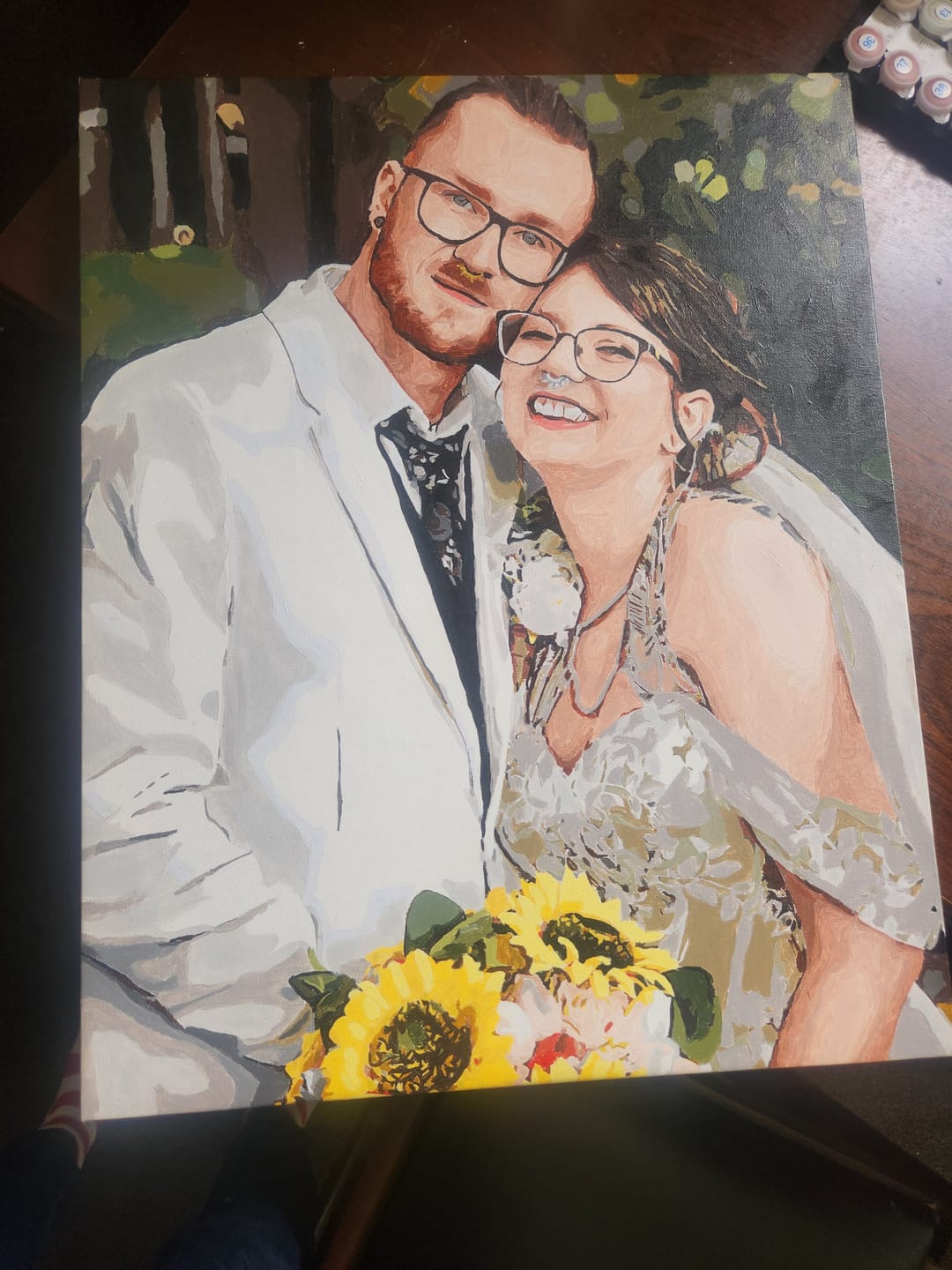 Customer photo review of Custom Paint By Numbers Kit