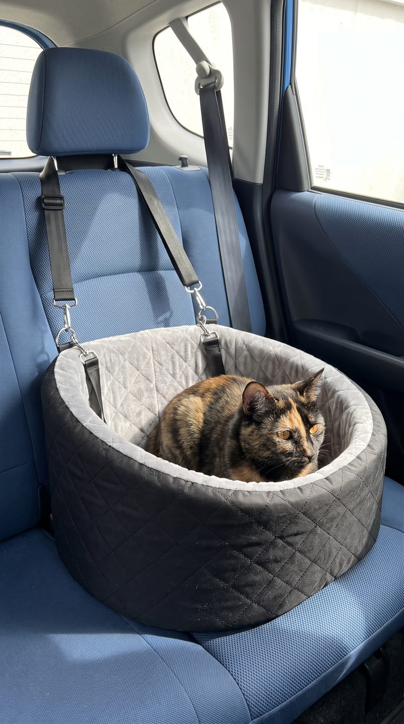 Customer photo review of Cozy Cat Car Seat