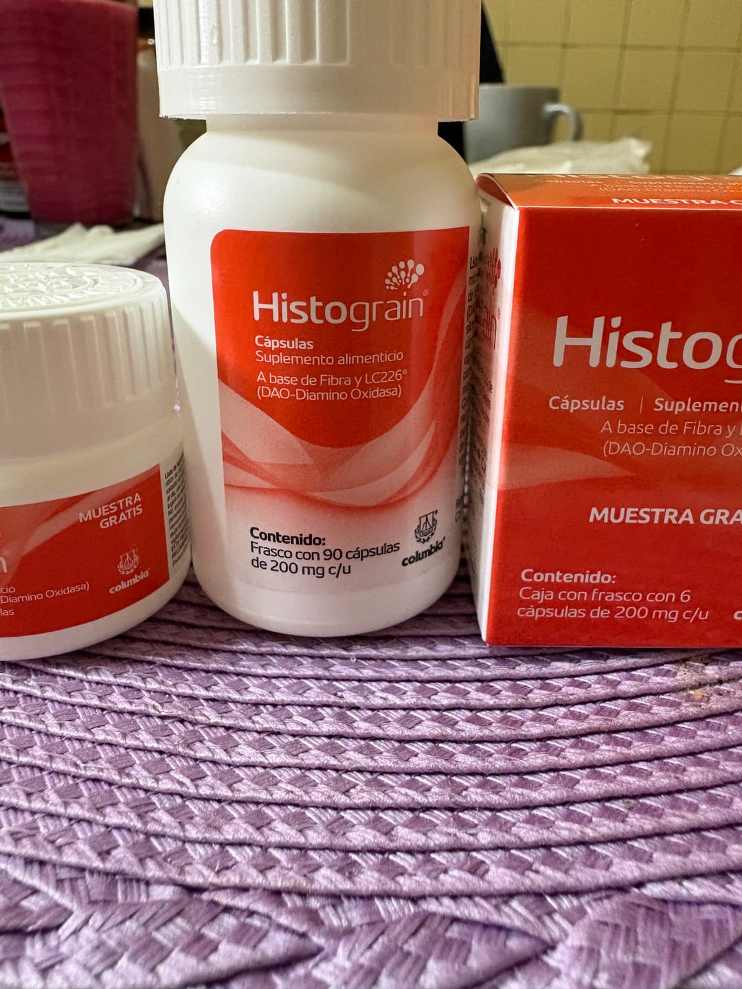 Customer photo review of Histograin - 90 Cápsulas - Enzima DAO