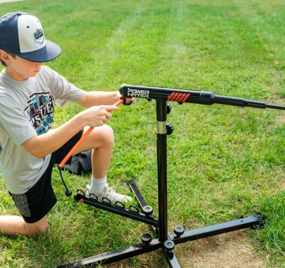 Customer photo review of Self-Resetting Batting Tee