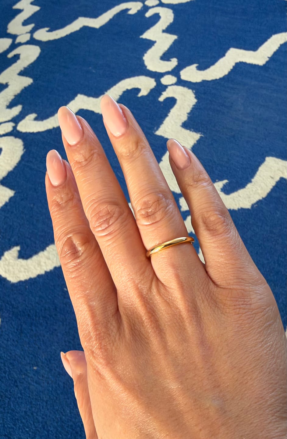 Customer photo review of Gold 2mm Wonder Ring