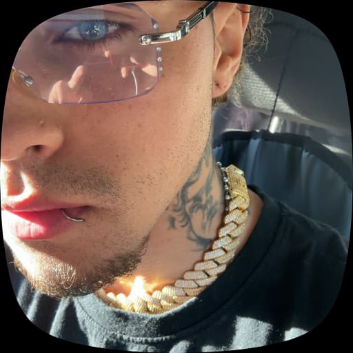 Customer photo review of 20mm Moissanite Monaco Chain - 18k Gold - D Color - IF