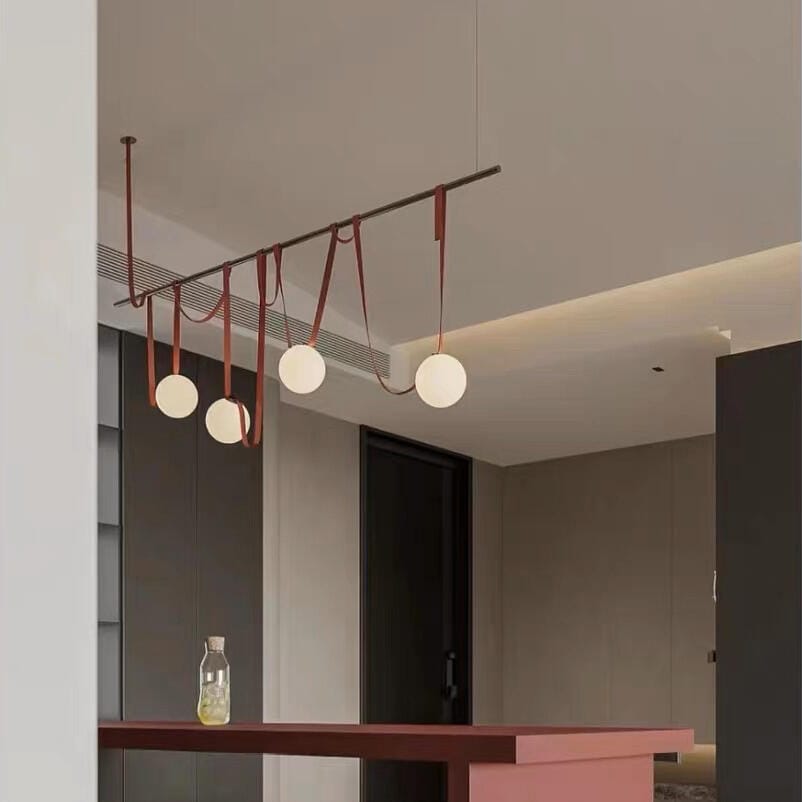 Customer photo review of Metal Dome Pendant Light, Fabric Wrapped Cord, Black or Orange