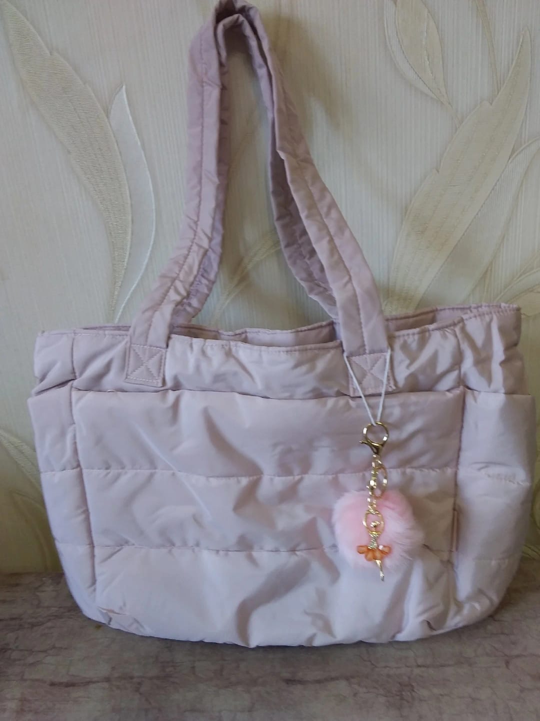 Customer photo review of Bolso Totebag Plegable color Rosa