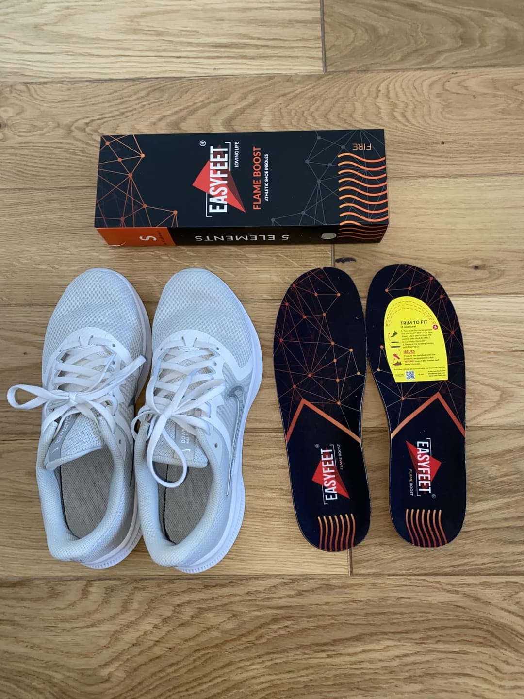 Customer photo review of EASYFEET Flame Boost - Flexible Sport Insoles for Running and Training (Low Arch)