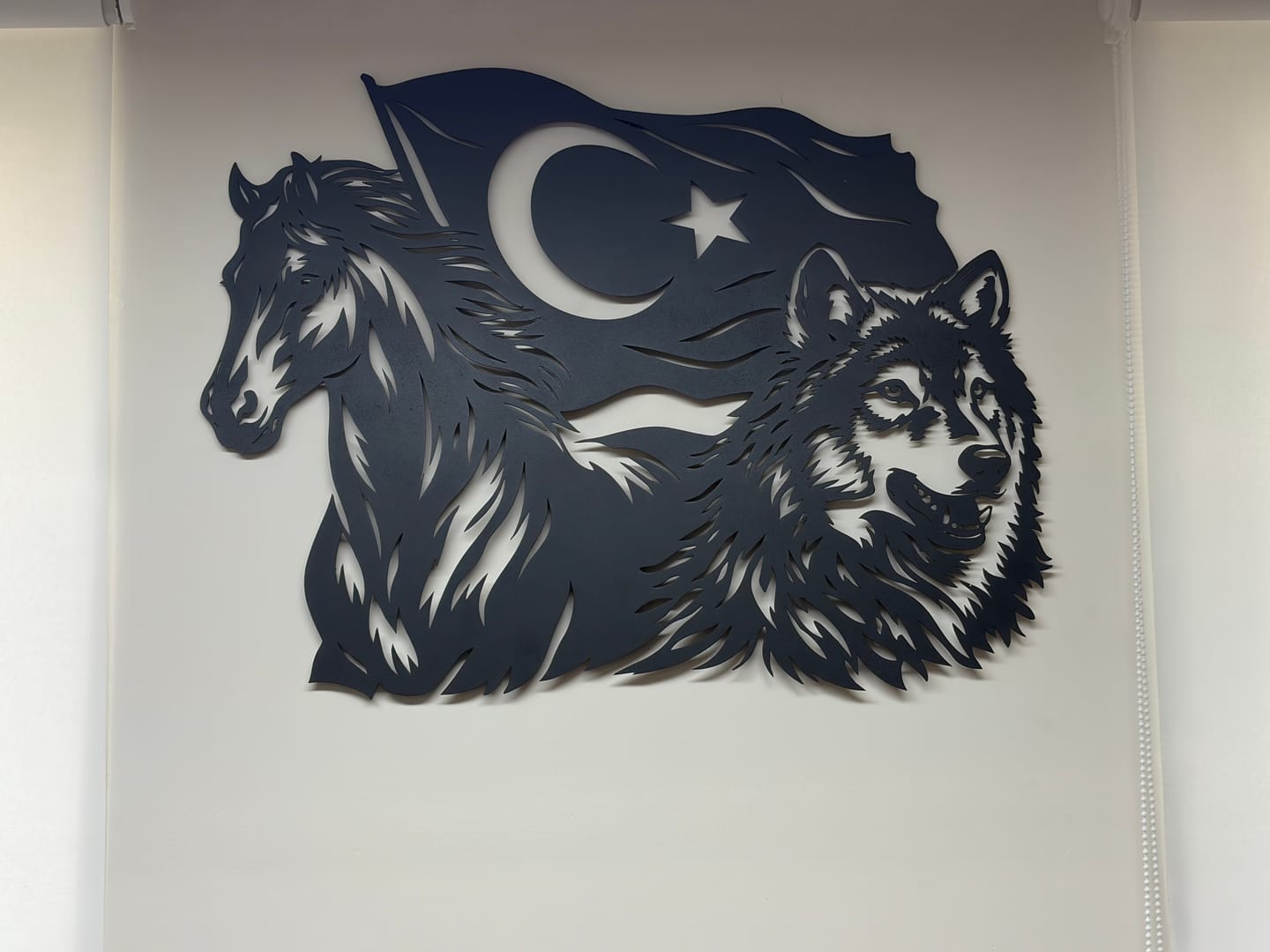 Customer photo review of Köklerinden Gelen Türk'ün Gücü Metal Duvar Dekoru