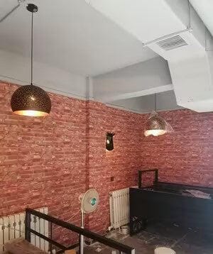 Customer photo review of Black and Gold Iron Pendant Light, Vintage Industrial Pendant Lamp