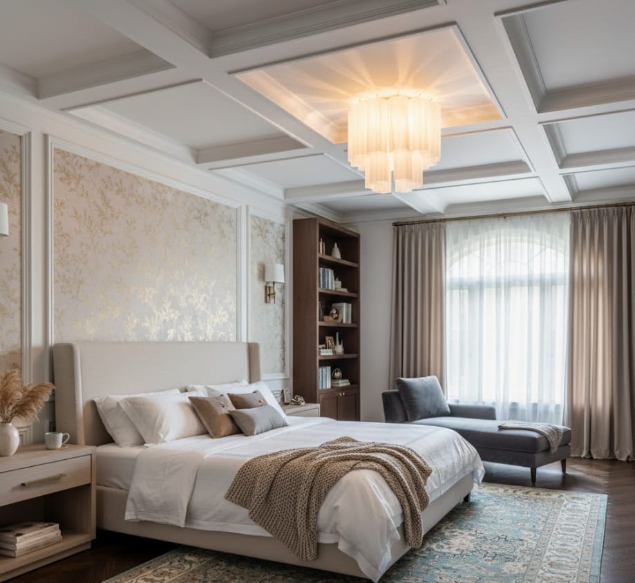 Customer photo review of Art Glass Flush Mount Ceiling Light, Star Shape, Champagne Gold