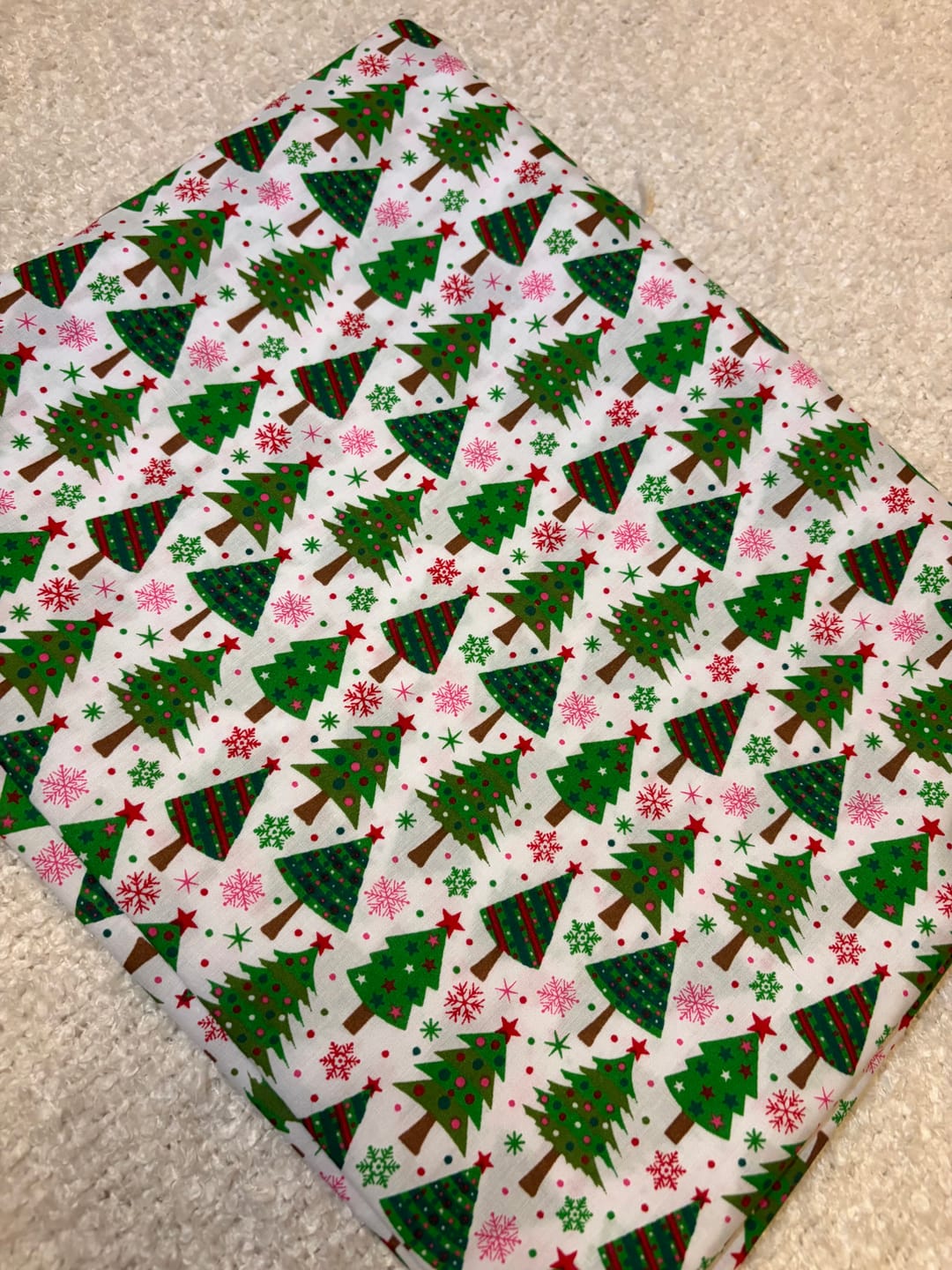 Customer photo review of Festive Forest Polycotton Fabric