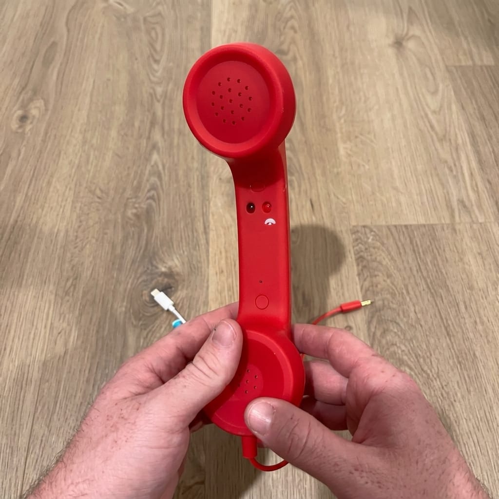 Customer photo review of Telefono Retro Para Celular