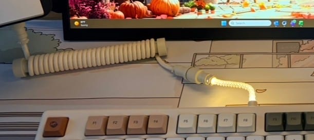 Customer photo review of UNKNOWN ERROR Coiled Artisan Cable-Ivory White