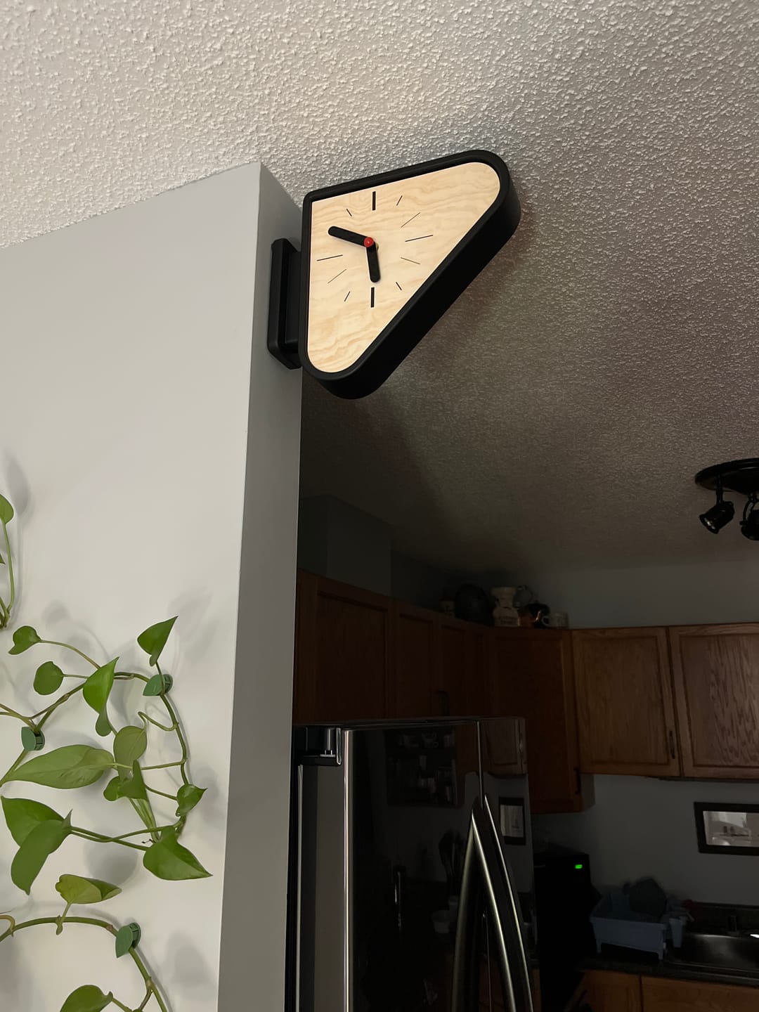 Customer photo review of Triangle Corner View Clock