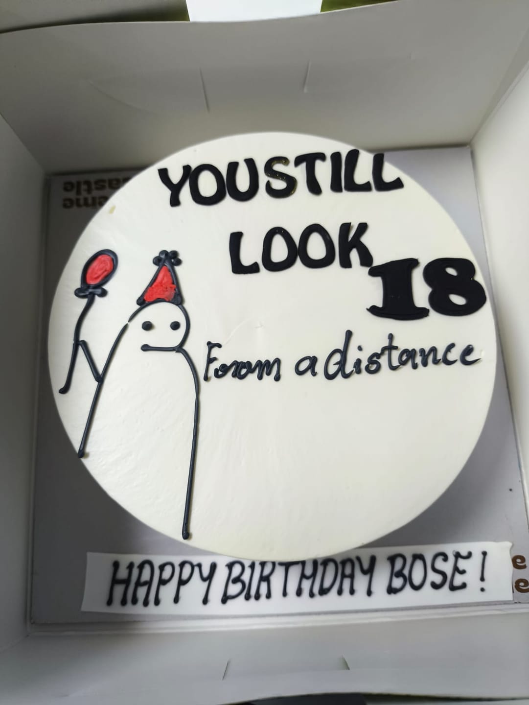 Customer photo review of Teenager Meme Cake