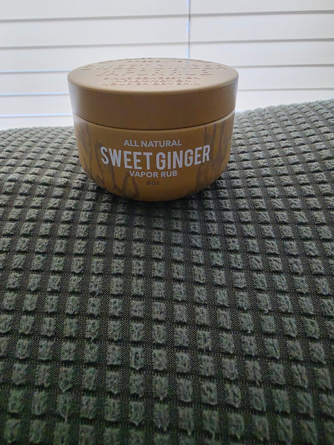 Customer photo review of Sweet Ginger Vapor Rub