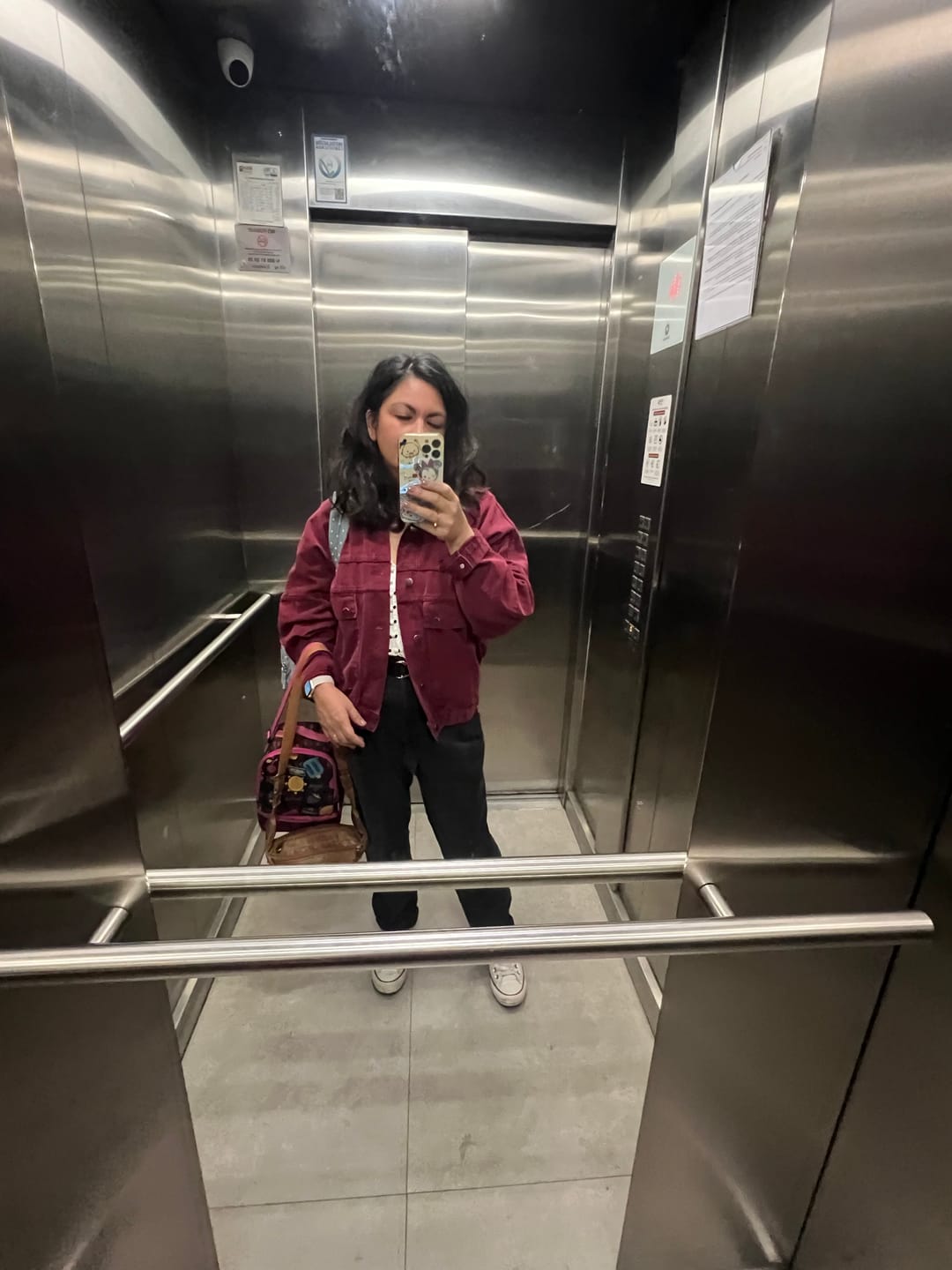 Customer photo review of CHAQUETA MANE burdeo