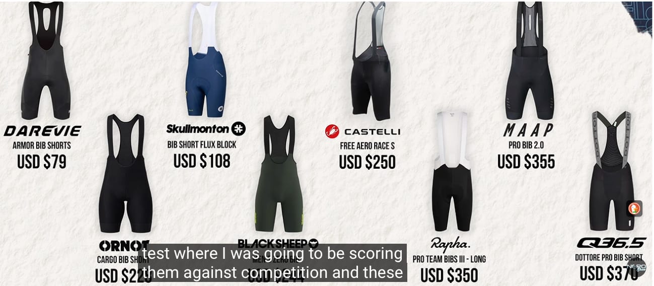 Customer photo review of ARMOR BIB SHORTS