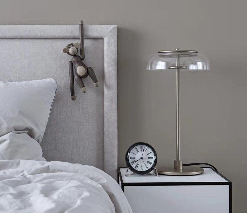 Customer photo review of Brass and Glass Table Lamp, Integrated LED, Plug In, 47 cm Tall