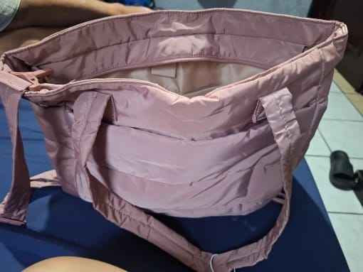 Customer photo review of Bolso Totebag Plegable color Rosa
