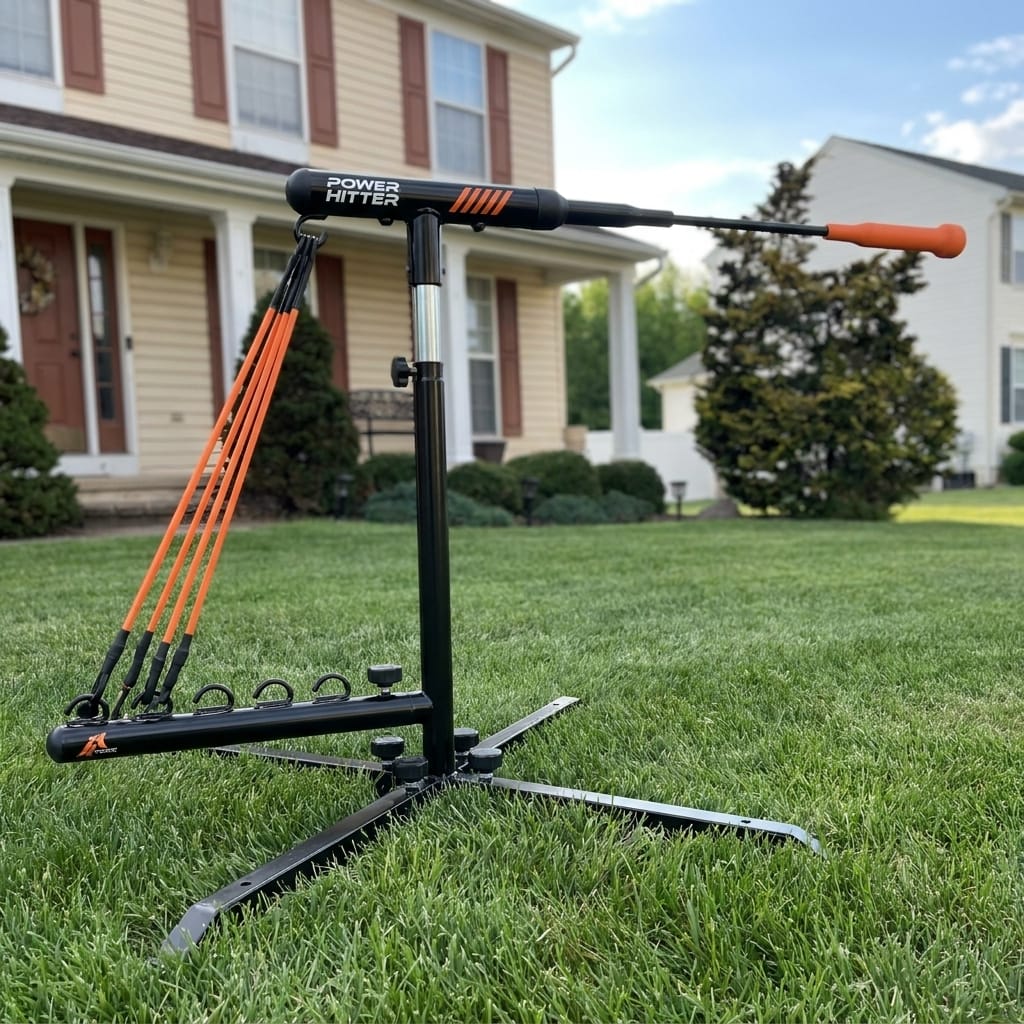 Customer photo review of Self-Resetting Batting Tee