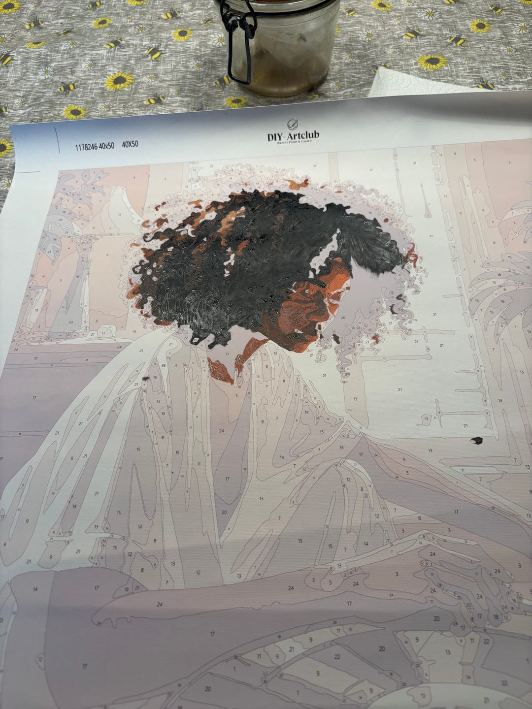 Customer photo review of Soulful Vibes | Paint by Number