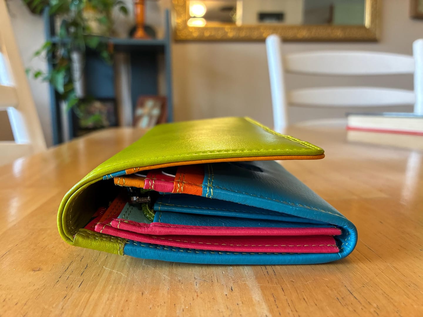 Customer photo review of Leather Matinee Purse - Heather London