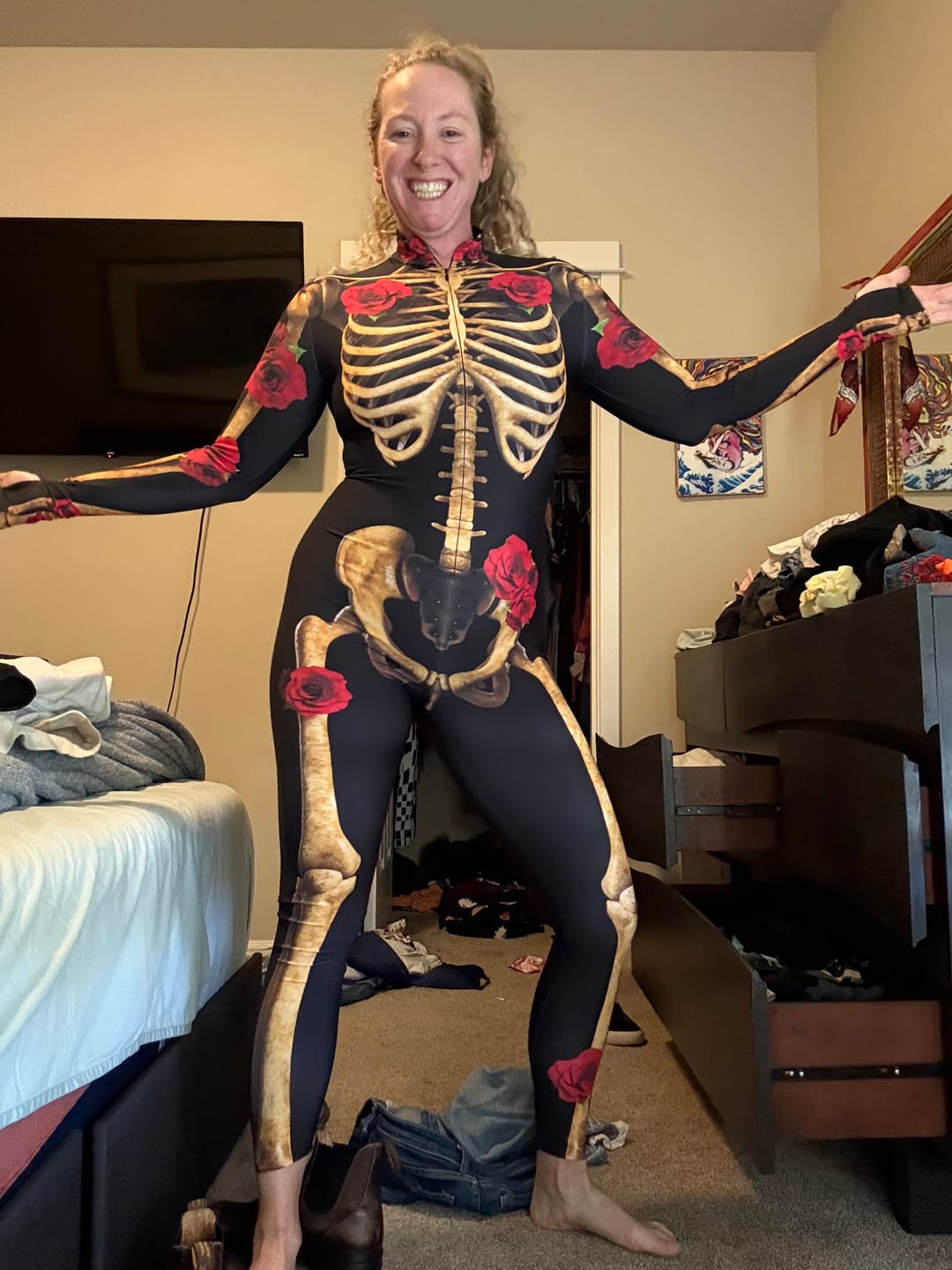 Customer photo review of Rose Skeleton Costume