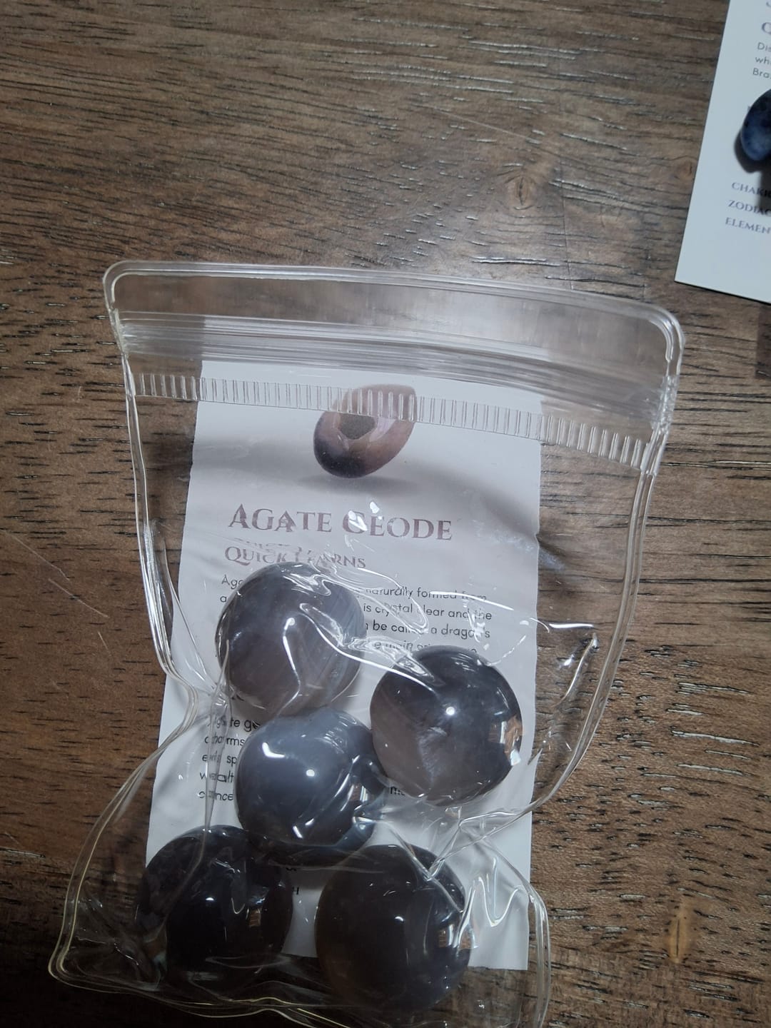 Customer photo review of Natural Crystal Agate Mini Sphere