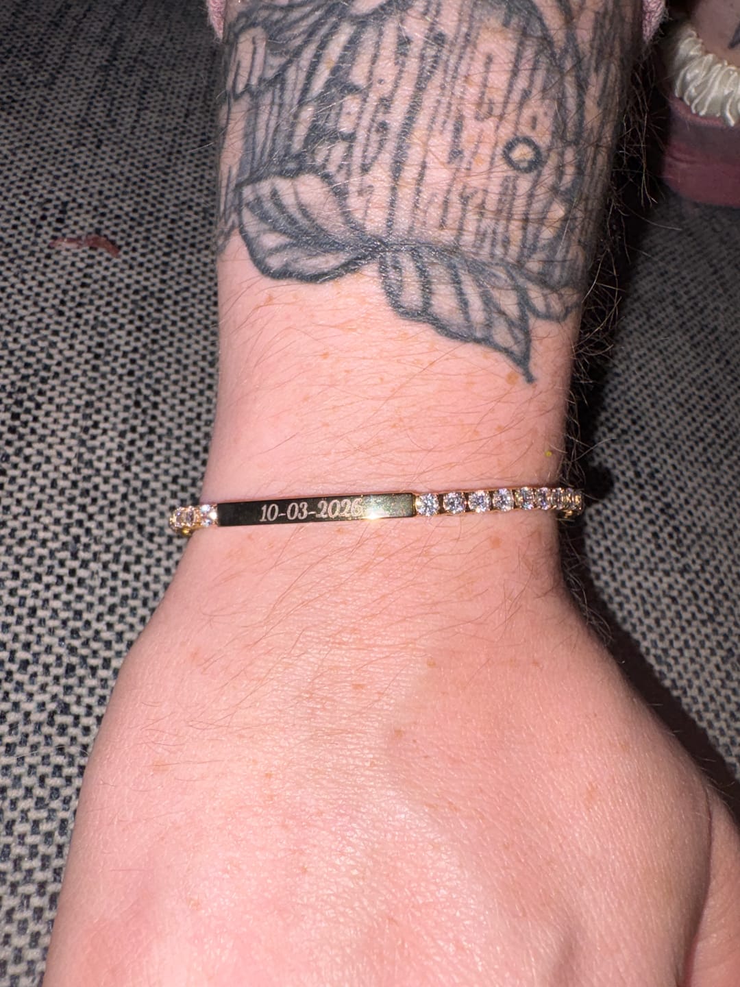 Customer photo review of ID Tennis Bracelet | 3mm