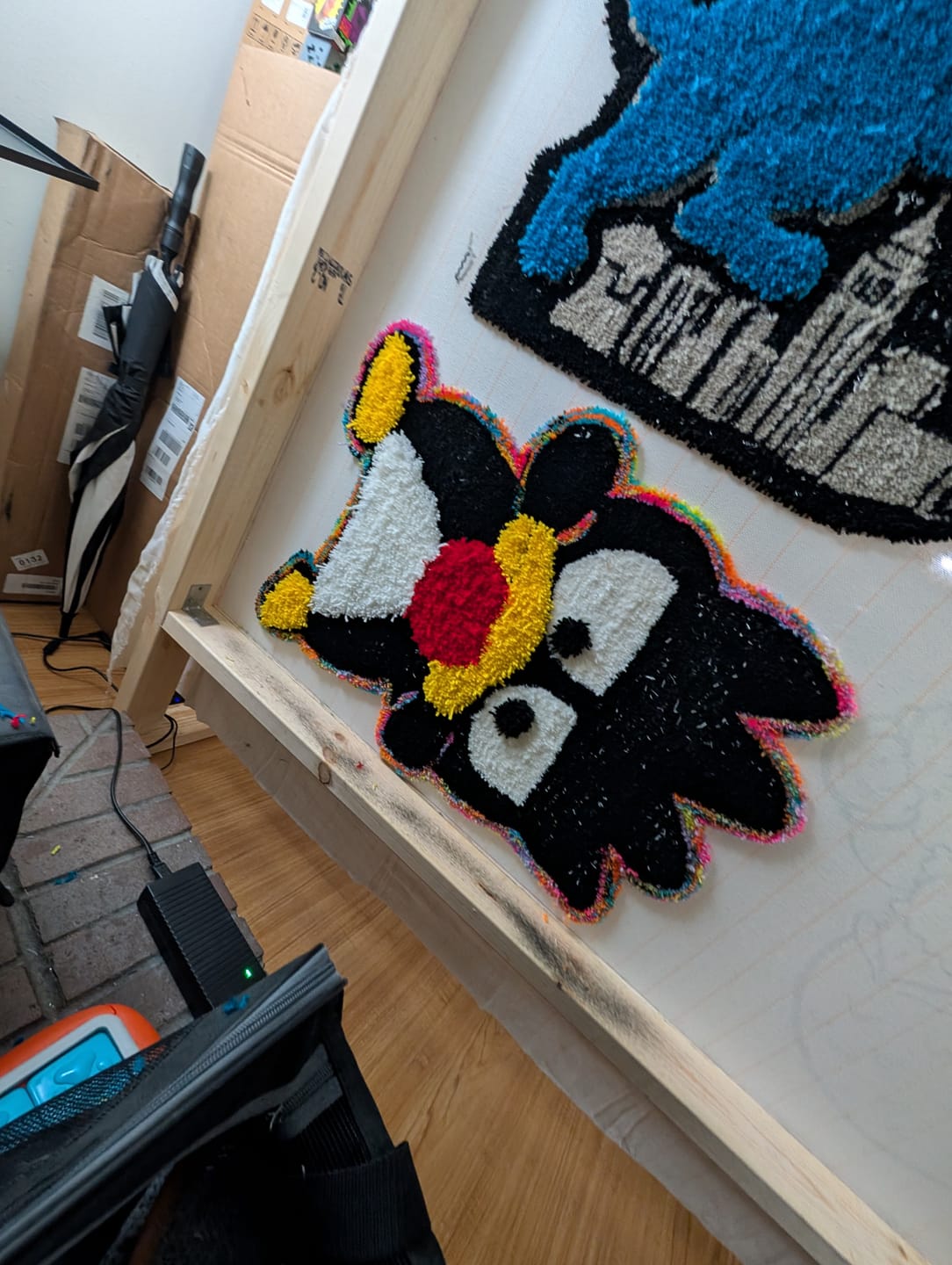 Customer photo review of The Daddy Long Legs — High Pile Shaggy Tufting Machine