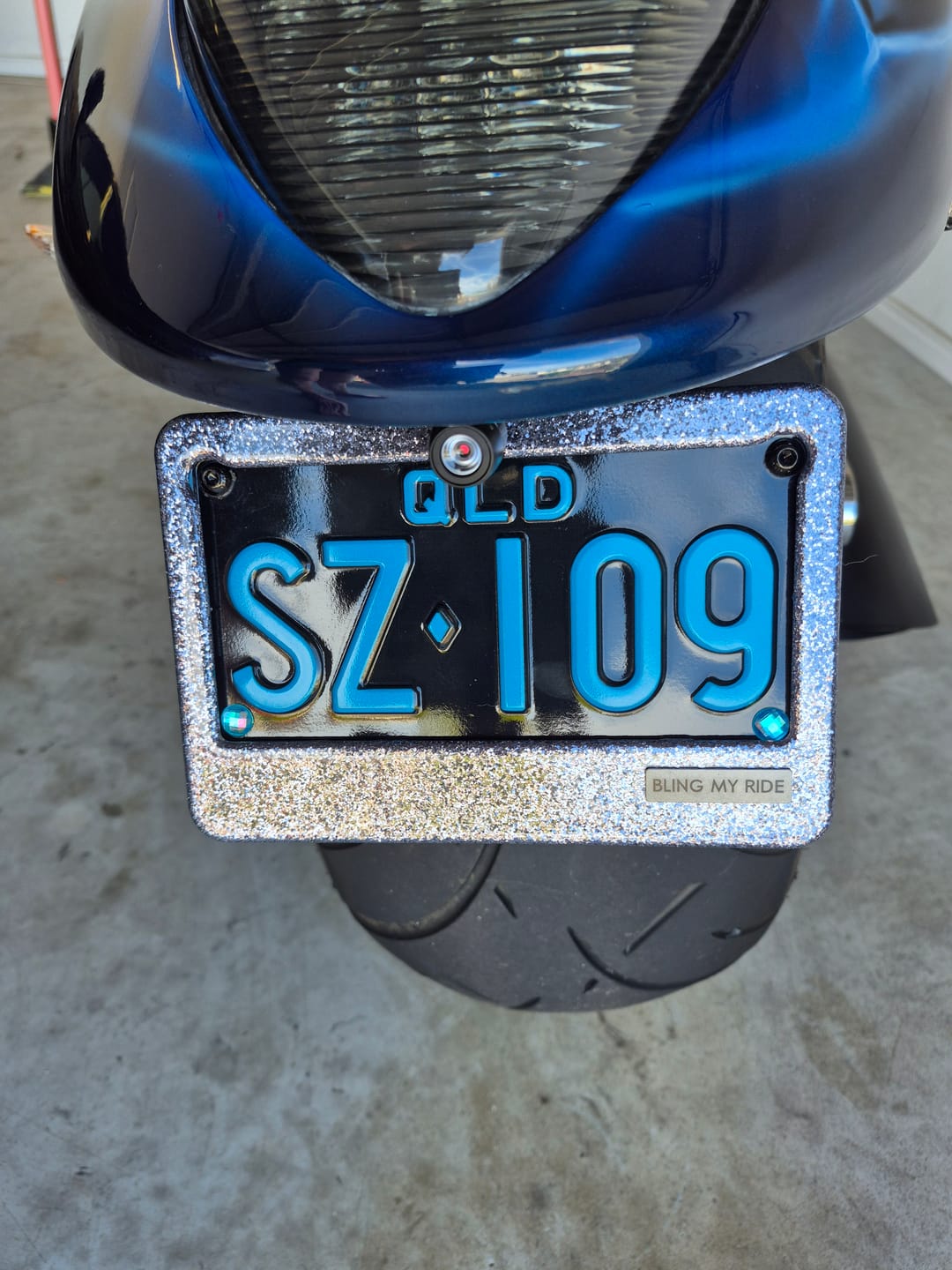 Customer photo review of Motorcycle Frame Glitter