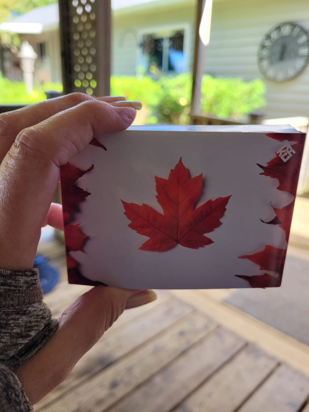Customer photo review of Maple Leaf Cigarette Box Cover