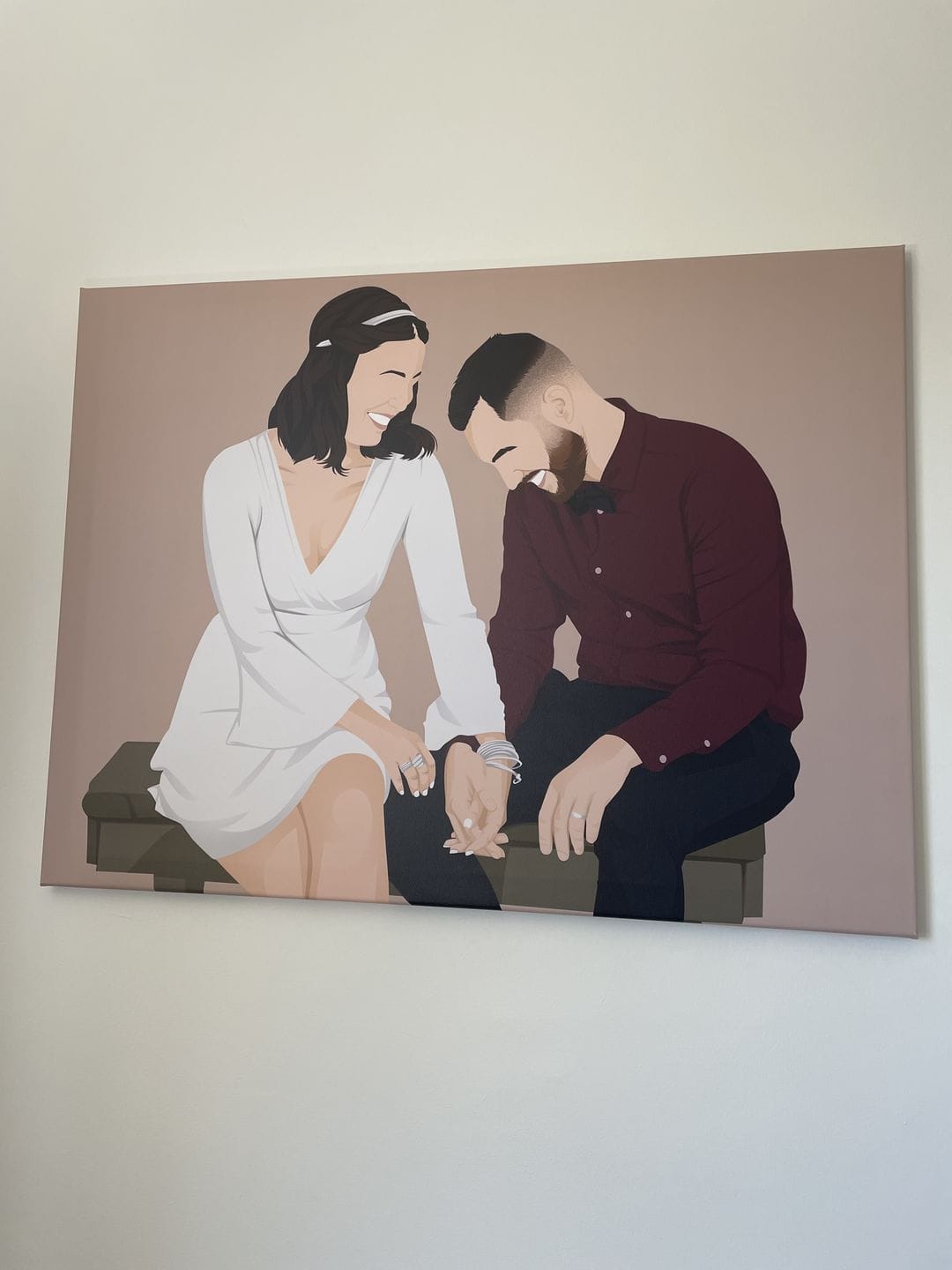 Customer photo review of Portrait Minimaliste (Sur Toile)