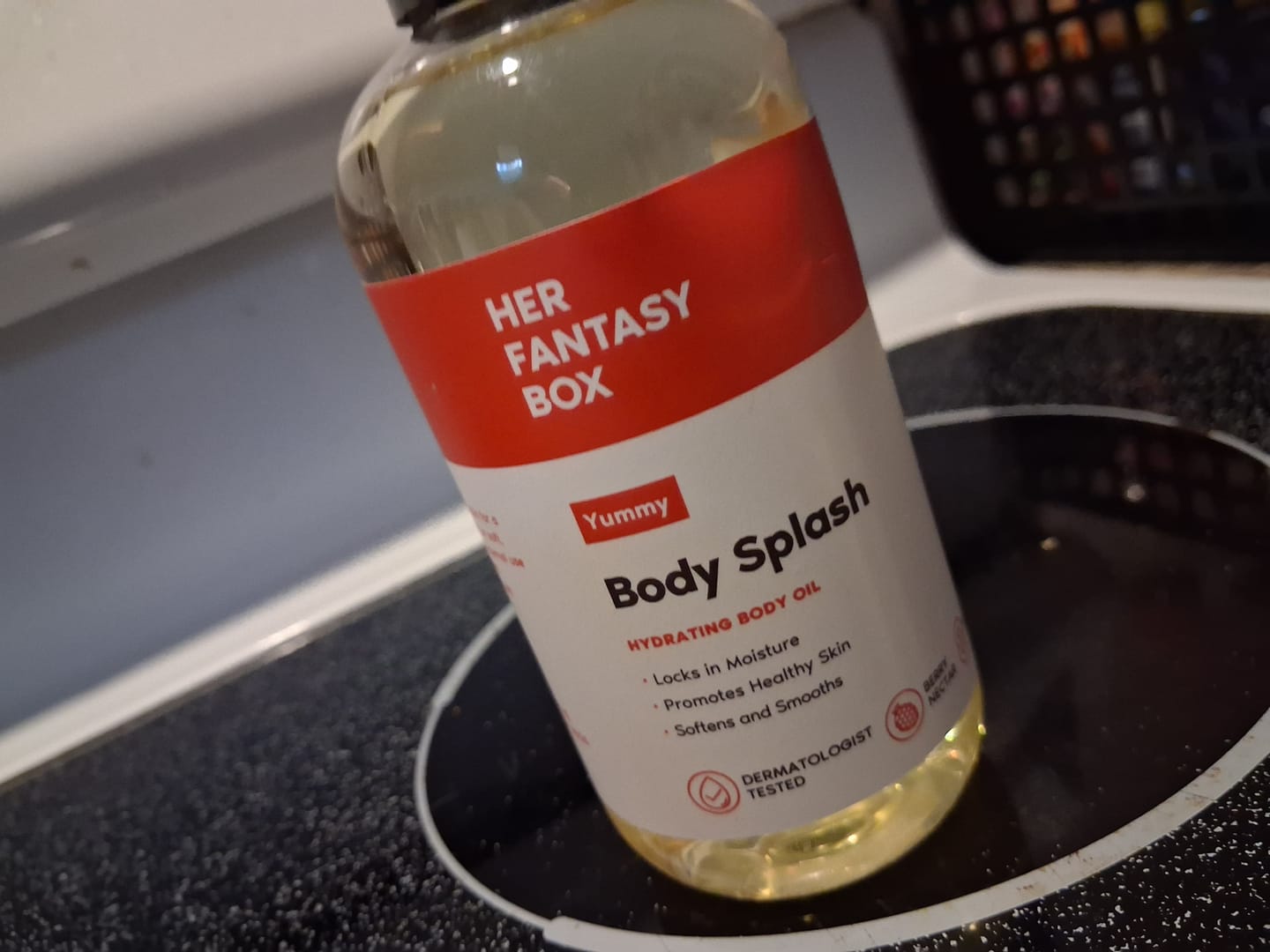 Customer photo review of Body Splash - Skin Smoothing Body Oil  (Yummy)