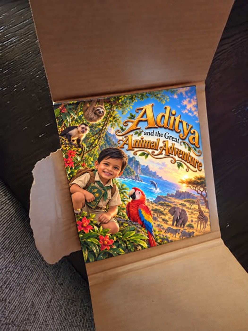 Customer photo review of Amelia and the Beast’s Enchanted Castle — Personalized Storybook