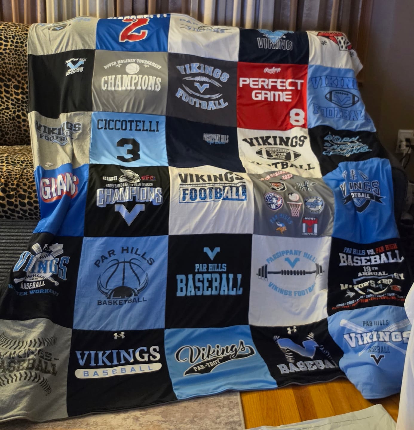 Customer photo review of Project Repat T-Shirt Quilt